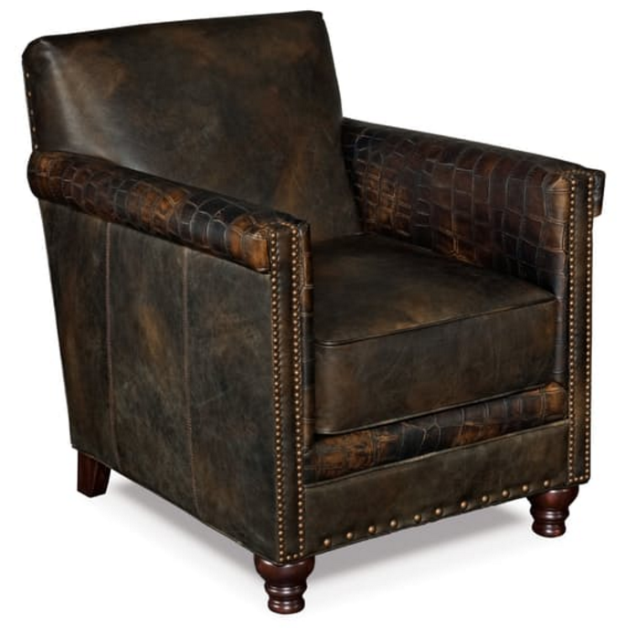 Hooker® Furniture Potter  Old Saddle Fudge Club Chair