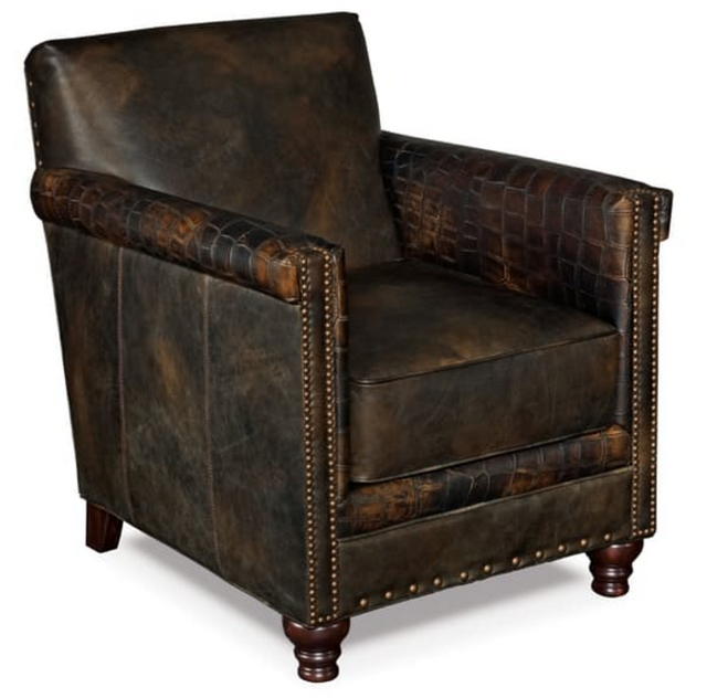 Hooker® Furniture Potter  Old Saddle Fudge Club Chair-0
