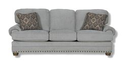 Jackson Furniture Singletary Stationary Sofa-Nickel