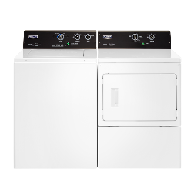 Maytag Commercial® White Laundry Pair
