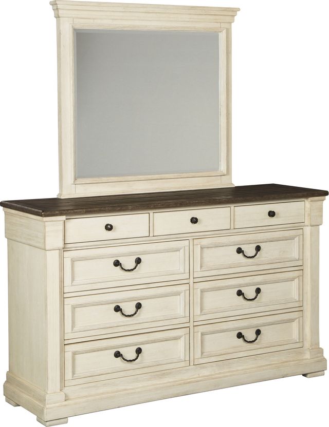 Signature Design by Ashley® Bolanburg Antique White Dresser Mirror 1