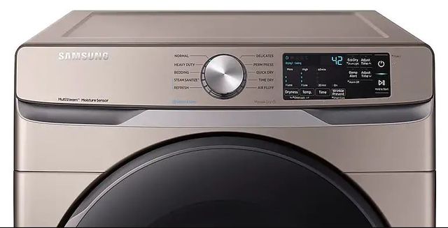 Samsung 7.5 Cu. Ft. Champagne Front Load Electric Dryer [Scratch and Dent] 4