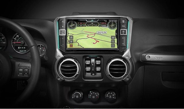 Alpine® X409-WRA-JK 9-Inch Weather-Resistant Mech-less Navigation System for 2011-2018  Jeep® Wrangler 2