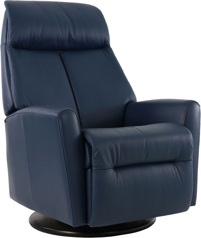 Fjords® Relax Sydney Blue Large Dual Motion Swivel Recliner 0