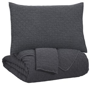 Mill Street® Ryter 3-Piece Charcoal King Coverlet Set