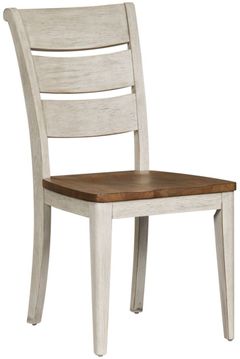 Liberty Furniture Farmhouse Reimagined Two-Tone Ladder Back Side Chair