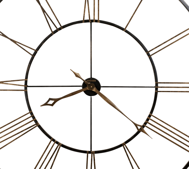 Howard Miller® Postema 49" Wrought-Iron Wall Clock-1