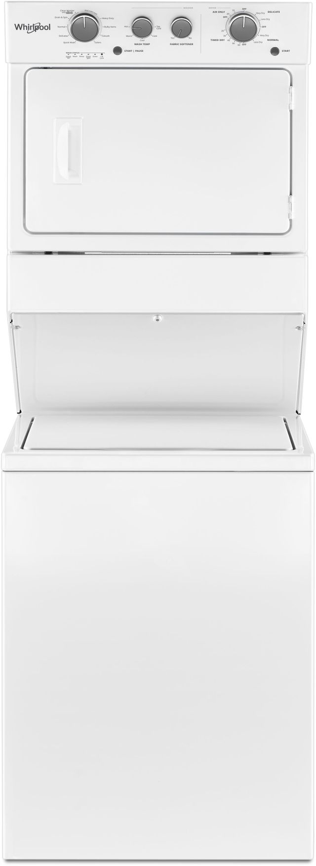 Whirlpool® Gas Stacked Laundry-White 1