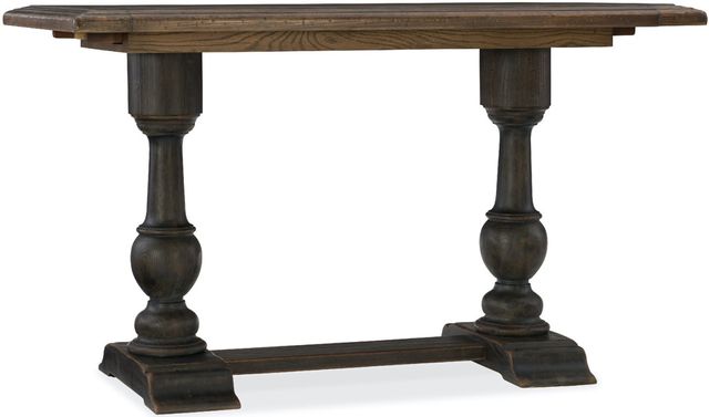 Hooker® Furniture Hill Country Balcones Friendship Timeworn Saddle Brown 60" Dining Table-0