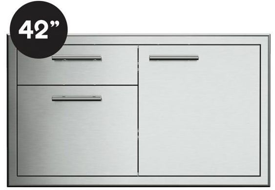 XO 42" Stainless Look Outdoor Single Roll Out Door and Drawer-1
