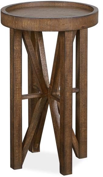 Magnussen Home® Kirkpatrick Weathered Walnut Accent End Table