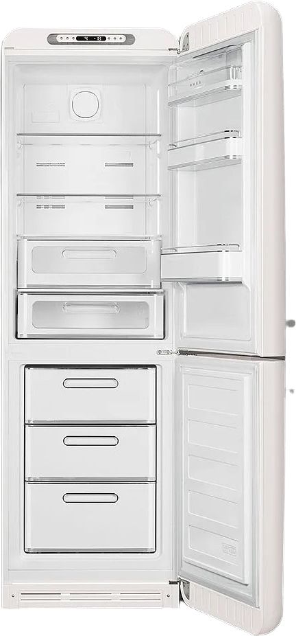 Smeg 50's Retro Style Aesthetic 11.7 Cu. Ft. White Bottom Freezer Refrigerator 1