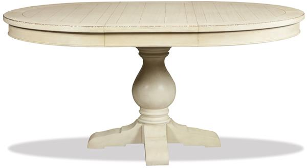 Riverside Furniture Aberdeen 3-Piece Weathered Worn White Dining Table-2