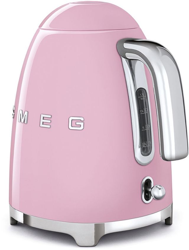 Smeg 50's Retro Style Aesthetic Pink Electric Kettle 4