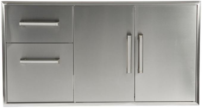 Coyote Outdoor Living Stainless Steel Two Drawer Cabinet And Double Access Doors