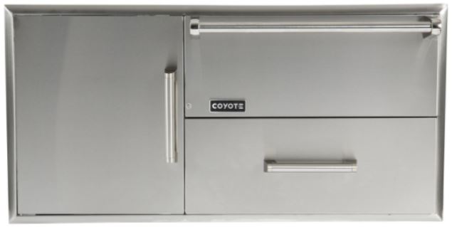 Coyote Outdoor Living Stainless Steel Warming Drawer And Access Doors