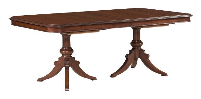 Kincaid® Hadleigh Cherry Finished Double Pedestal Dining Table-0