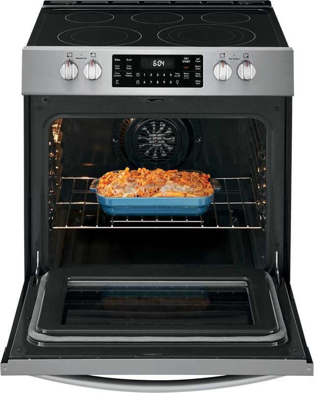 Frigidaire Gallery® 30" Stainless Steel Freestanding Electric Range with Air Fry 30