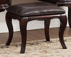 Avalon Furniture St. Louis Mahogany Vanity Bench-0