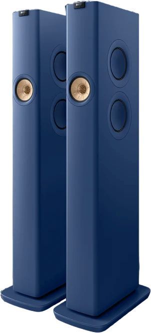 KEF LS60W 5.25" Royal Blue Wireless HiFi Floor Standing Speakers