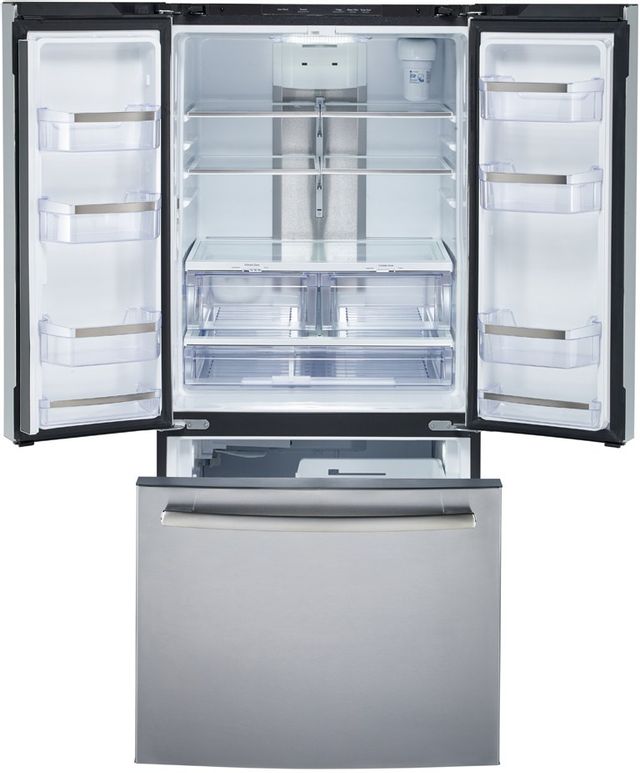 Réfrigérateur à portes françaises de 33 po GE Profile® de 24,8 pi³ - Acier inoxydable 19
