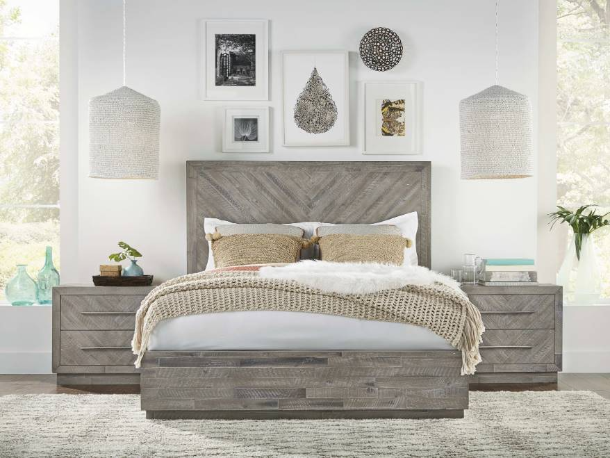 Modus Furniture Alexandra Rustic Latte Full Platform Bed Colders Milwaukee Area