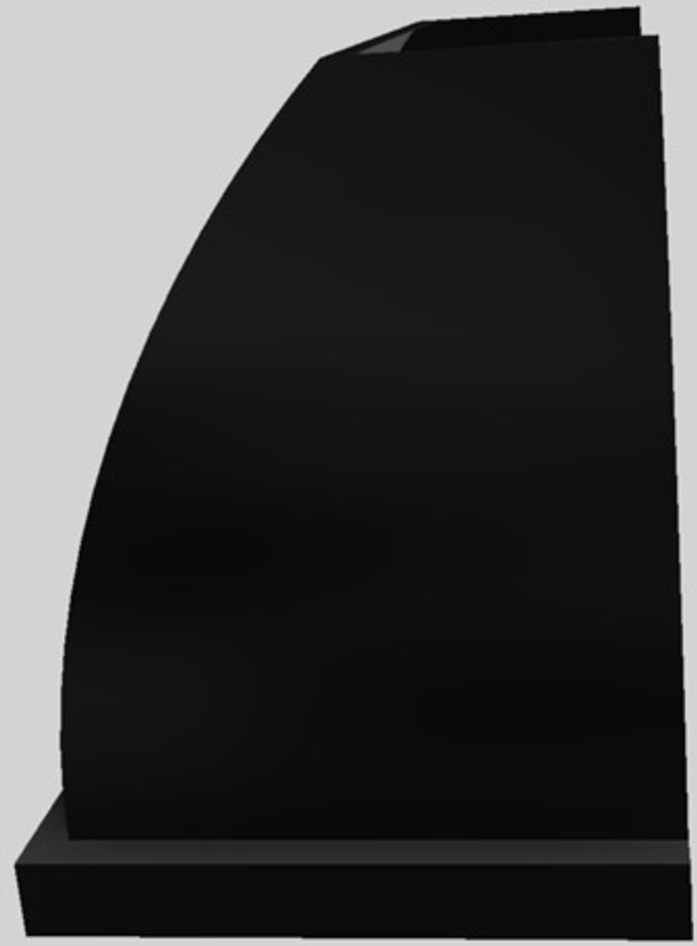 Vent-A-Hood® Designer Series 48" Black Wall Mounted Range Hood-1