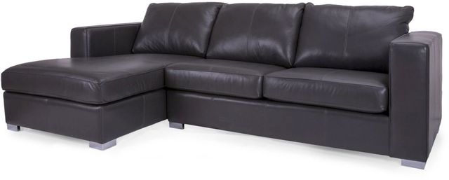 Canapé sectionnel avec chaise longue 2 morceaux 3900 en cuir gr: 100 Decor-Rest®