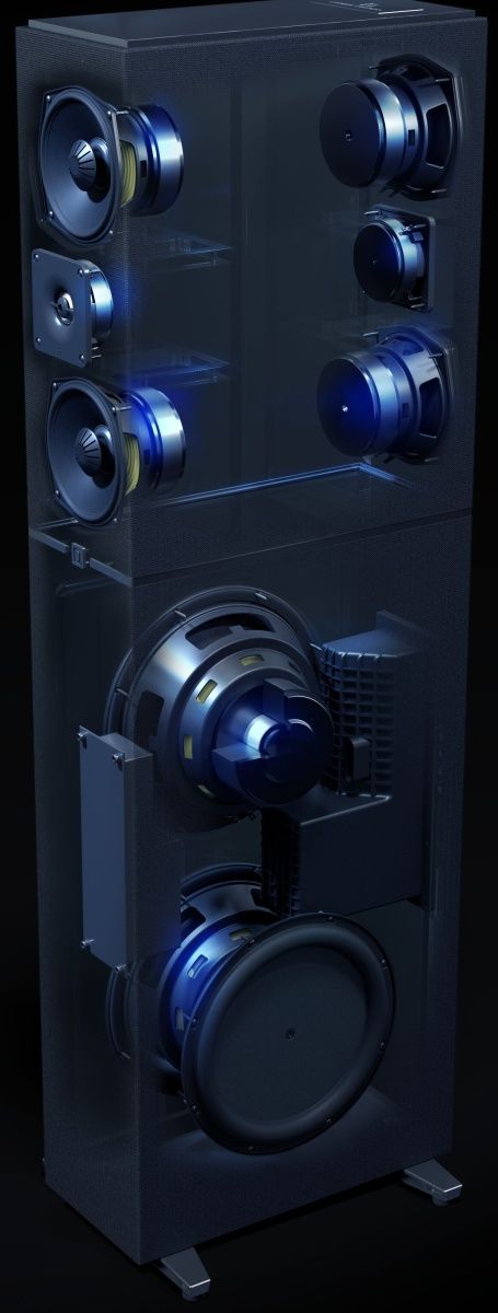 Definitive Technology® Dymension™ 5.25" Black Floor Standing Speaker 3