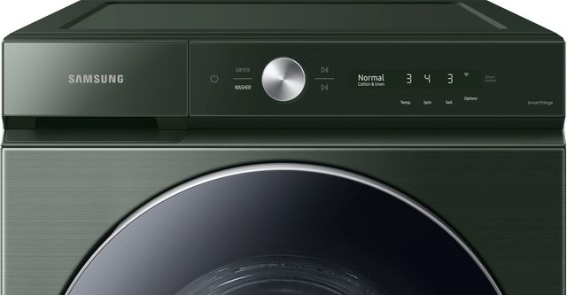 Samsung Bespoke 8900 Series 5.3 Cu. Ft. Forest Green Front Load Washer 4