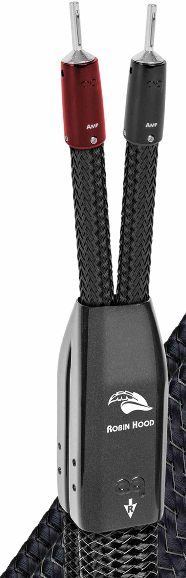 AudioQuest® Robin Hood Silver Biwire Combo Black 15 ft Speaker Cable 1