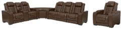 Signature Design by Ashley® Backtrack 2-Piece Chocolate Living Room Set with Power Reclining Sofa