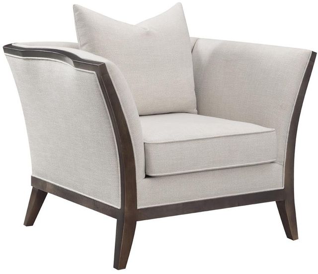 Blake Rattan White Cushioned Accent Chair + Reviews