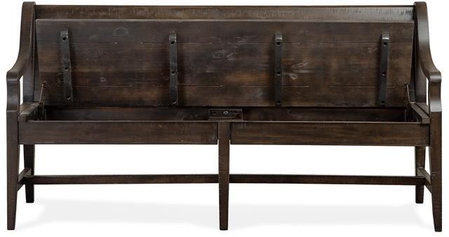 Magnussen Home® Westley Falls Graphite Bench with Back 5