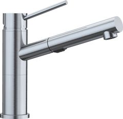 Blanco® Alta Satin Nickel Compact™ 1.8 GPM Single Hole Dual Spray Pull Out Kitchen Faucet