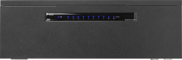 SnapAV Araknis Networks® 210 Series Black 8 Ports Websmart Gigabit Switch with Compact Design and Partial PoE+ 3