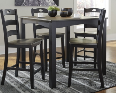 Signature Design by Ashley® Froshburg 5 Piece Counter Height Table and Barstools