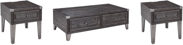 Signature Design by Ashley® Todoe 3-Piece Dark Gray Living Room Table Set