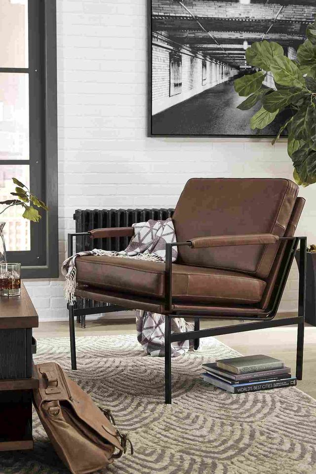 Signature Design by Ashley® Puckman Brown/Silver Accent Chair 4