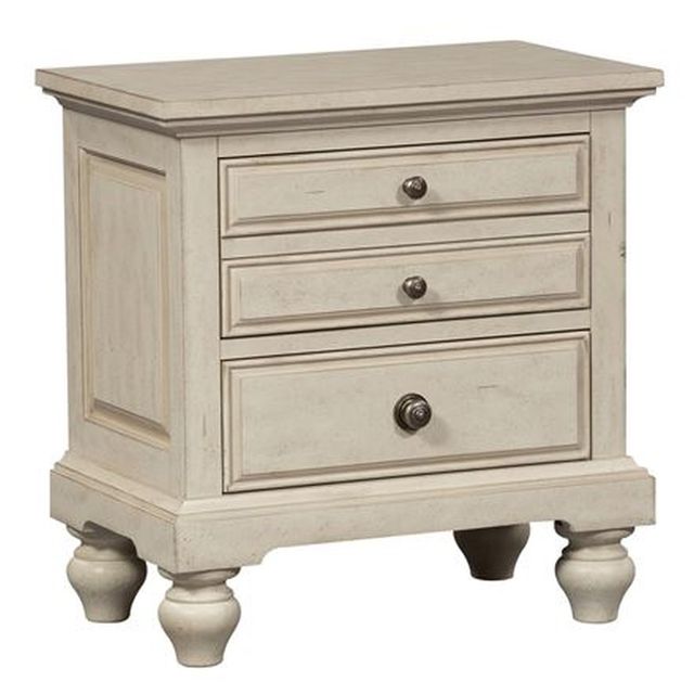 Liberty Furniture High Country Antique White Nightstand 0