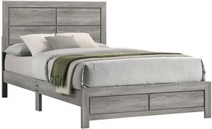 Crown Mark Hopkins Drift Wood Twin Panel Bed