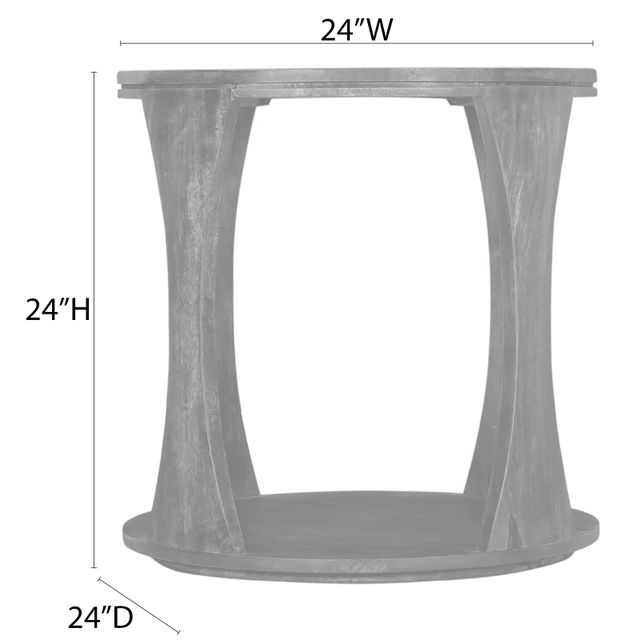 Crestview Collection Bowtie Round End Table-1