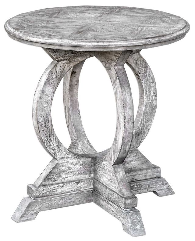 Uttermost® Maiva White Accent Table-0