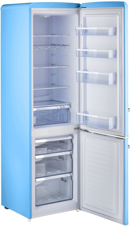 Unique® Appliances Classic Retro 9.0 Cu. Ft. Robin Egg Blue Counter Depth Freestanding Bottom Freezer Refrigerator 6