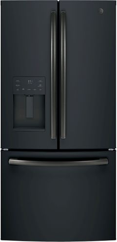 GE® 17.5 Cu. Ft. Black Slate Counter Depth French Door Refrigerator