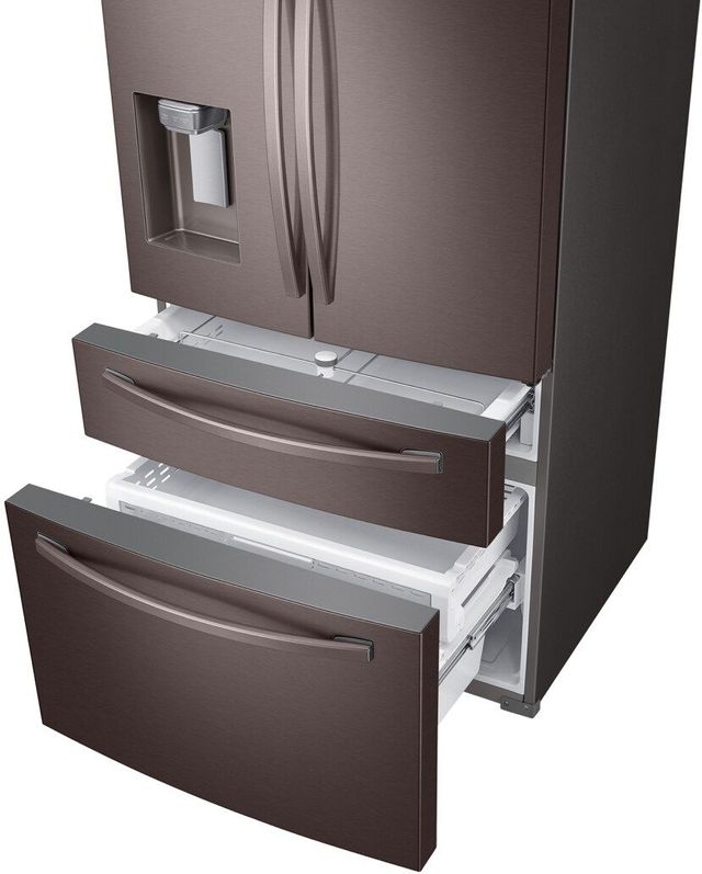 Samsung 22.6 Cu. Ft. Tuscan Stainless Steel 4-Door Counter Depth French Door Refrigerator 2