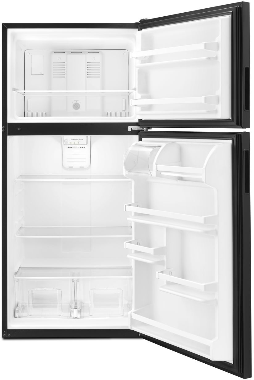 Amana® 18.15 Cu. Ft. Black Top Freezer Refrigerator