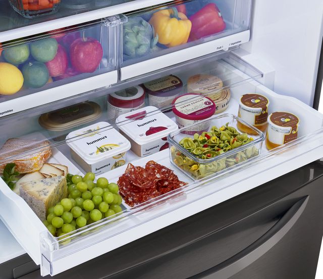 LG 25.5 Cu. Ft. PrintProof™ Stainless Steel Bottom Freezer Refrigerator 12
