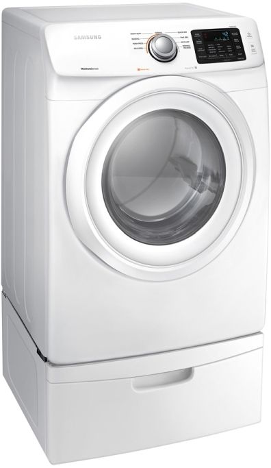 Samsung 5400 Series 7.5 Cu. Ft. White Front Load Gas Dryer 2