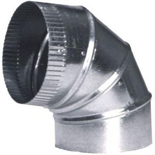 Best® 7" Brushed Gray Round Elbow Duct
